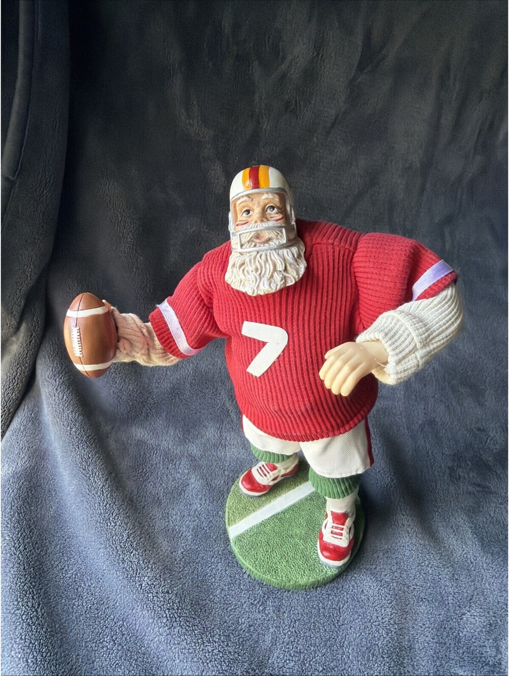 Santa With Football Number Seven